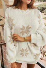 Load image into Gallery viewer, Snowflake Christmas Tunic Sweater