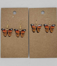 Load image into Gallery viewer, Multiple Sclerosis Orange Butterfly Earrings