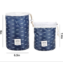Load image into Gallery viewer, Portable Cinch Cosmetic Bag