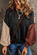 Bishop Sleeve Crew Neck Sweater