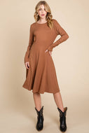 Camel Midi Dress