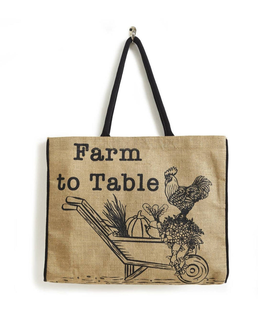 Mona B. - FARM TO TABLE Eco-Friendly Burlap Tote