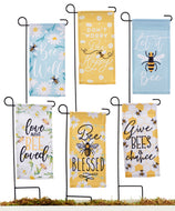 Mini Garden Flag w/Stake