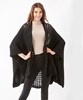 Black Acrylic Knit Cardigan
