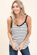 Ivory & Black Tank