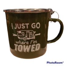 Load image into Gallery viewer, Enamel Camper&#39;s Mug
