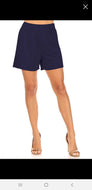 Navy High Waist Basic Shorts