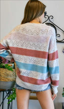 Load image into Gallery viewer, MULTI STRIPED SWEATER
