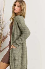 Load image into Gallery viewer, SOFT OLIVE CARDIGAN
