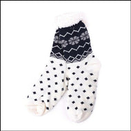 Women's Snowflake ❄ Fleece Lined Sherpa Slipper Socks