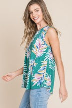 Load image into Gallery viewer, Summery Petals Mint Tank
