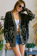 BIG LEOPARD SWEATER CARDIGAN