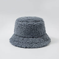 Lamb's Wool Fisherman Hat - Blue/Grey
